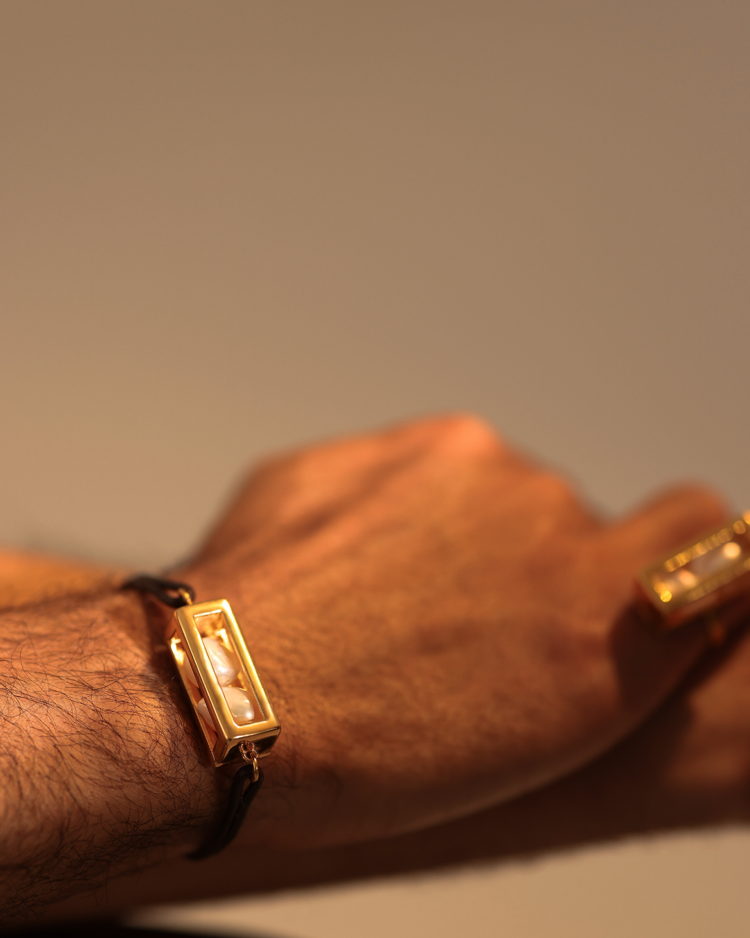 Fill Me In Leather Bracelet Big