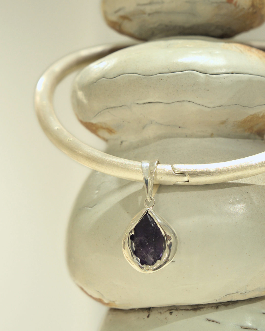 The Crude Love Choker Brushed Silver