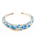 Blue Opal Orbs Hasli Necklace - MHARI by Alay Somani